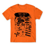 Kill the lights Orange Men's T-shirt for Anime, Original Art