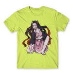 Kimetsu no Yaiba: Demon Nezuko Apple Green Men's T-shirt for Anime, Kimetsu No Yaiba