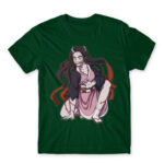 Kimetsu no Yaiba: Demon Nezuko Bottle Green Men's T-shirt for Anime, Kimetsu No Yaiba