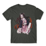 Kimetsu no Yaiba: Demon Nezuko Dark Grey Men's T-shirt for Anime, Kimetsu No Yaiba