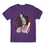 Kimetsu no Yaiba: Demon Nezuko Dark Purple Men's Tee for Anime, Kimetsu No Yaiba