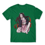 Kimetsu no Yaiba: Demon Nezuko Kelly Green Men's T-shirt for Anime, Kimetsu No Yaiba