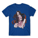 Kimetsu no Yaiba: Demon Nezuko Royal Blue Men's Tee for Anime, Kimetsu No Yaiba