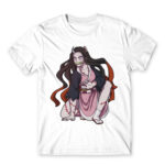 Kimetsu no Yaiba: Demon Nezuko White Men's T-shirt for Anime, Kimetsu No Yaiba
