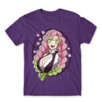 Kimetsu no Yaiba – Mitsuri Kanroji Dark Purple Men's T-shirt for Anime, Kimetsu No Yaiba