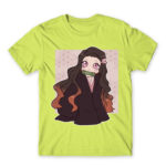 Kimetsu no Yaiba – Nezuko Apple Green Men's T-shirt for Anime, Kimetsu No Yaiba