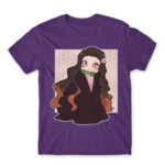 Kimetsu no Yaiba – Nezuko Dark Purple Men's Tee for Anime, Kimetsu No Yaiba
