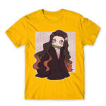 Kimetsu no Yaiba – Nezuko Gold Men's T-shirt for Anime, Kimetsu No Yaiba