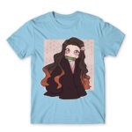 Kimetsu no Yaiba – Nezuko Sky Blue Men's T-shirt for Anime, Kimetsu No Yaiba