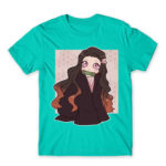 Kimetsu no Yaiba – Nezuko Turquoise Men's T-shirt for Anime, Kimetsu No Yaiba
