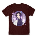 Kimetsu no Yaiba – Shinobu Kocho Burgundy Men's T-shirt for Anime, Kimetsu No Yaiba