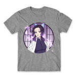 Kimetsu no Yaiba – Shinobu Kocho Grey Melange Men's Tee for Anime, Kimetsu No Yaiba