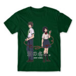 Kimi no na wa – Your Name Bottle Green Men's T-shirt for Anime, Your Name