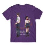 Kimi no na wa – Your Name Dark Purple Men's Tee for Anime, Your Name