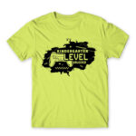 Kindergarten level dissolved Apple Green Men's Tee for Kindergartner, Work