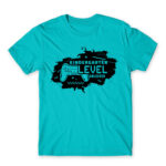 Kindergarten level dissolved Atoll Blue Men's Tee for Kindergartner, Work