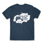 Kindergarten level dissolved Denim Men's T-shirt for Kindergartner, Work