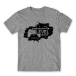 Kindergarten level dissolved Grey Melange Men's Tee for Kindergartner, Work