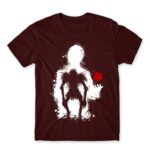 Kira and Ryuk Burgundy Men's T-shirt for Anime, Death Note