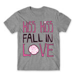 Kiss Kiss Grey Melange Men's Tee for Anime, Ouran Highschool Host Club