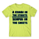 Kohai in the streets Apple Green Men's Tee for Anime, Anime Other