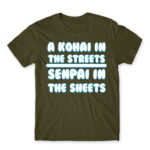 Kohai in the streets Army Men's Tee for Anime, Anime Other