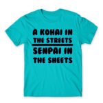 Kohai in the streets Atoll Blue Men's Tee for Anime, Anime Other