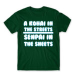 Kohai in the streets Bottle Green Men's Tee for Anime, Anime Other