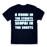 Kohai in the streets Navy Men's T-shirt for Anime, Anime Other