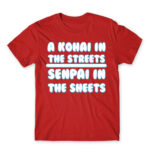 Kohai in the streets Red Men's T-shirt for Anime, Anime Other