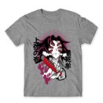 Kokushibo – Demon Slayer Grey Melange Men's Tee for Anime, Kimetsu No Yaiba