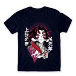 Kokushibo – Demon Slayer Navy Men's T-shirt for Anime, Kimetsu No Yaiba
