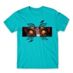 Kokushibo eyes Atoll Blue Men's T-shirt for Anime, Kimetsu No Yaiba
