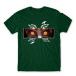 Kokushibo eyes Bottle Green Men's Tee for Anime, Kimetsu No Yaiba