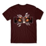 Kokushibo eyes Burgundy Men's Tee for Anime, Kimetsu No Yaiba