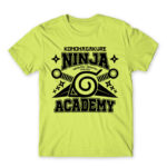 Konohagakure Ninja Academy Apple Green Men's Tee for Anime, Naruto