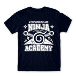 Konohagakure Ninja Academy Navy Men's T-shirt for Anime, Naruto