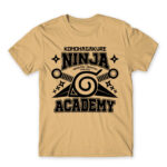Konohagakure Ninja Academy Sand Men's T-shirt for Anime, Naruto