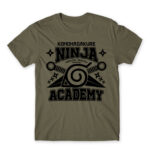 Konohagakure Ninja Academy Zinc Men's T-shirt for Anime, Naruto