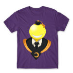 Koro-senei Dark Purple Men's T-shirt for Anime, Assassination Classroom
