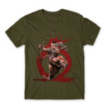 Kratos and Atreus splash Army Men's Tee