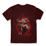 Kratos and Atreus splash Burgundy Men's T-shirt