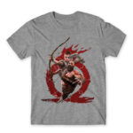 Kratos and Atreus splash Grey Melange Men's T-shirt