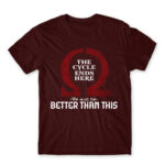 Kratos cycle quote Burgundy Men's T-shirt