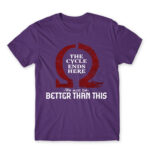 Kratos cycle quote Dark Purple Men's T-shirt