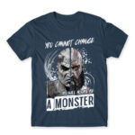 Kratos monster quote Denim Men's T-shirt