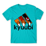 Kyuubi Adidas Atoll Blue Men's T-shirt for Anime, Naruto
