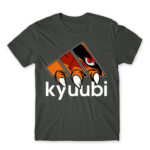 Kyuubi Adidas Dark Grey Men's T-shirt for Anime, Naruto