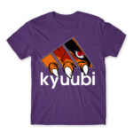 Kyuubi Adidas Dark Purple Men's T-shirt for Anime, Naruto