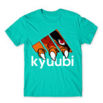 Kyuubi Adidas Turquoise Men's Tee for Anime, Naruto